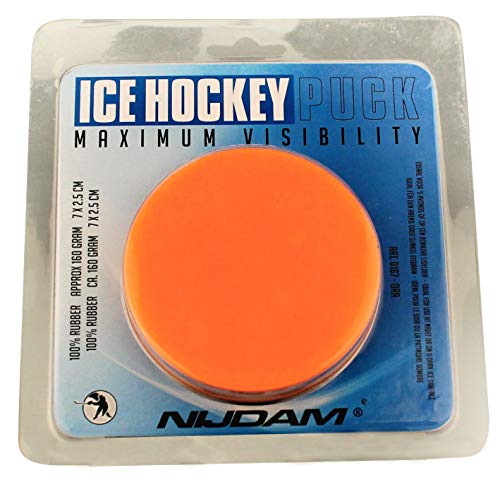 SCHREUDERS SPORT Unisex Nijdam Eishockey Puck, Gummi, Orange, Universal von SCHREUDERS SPORT