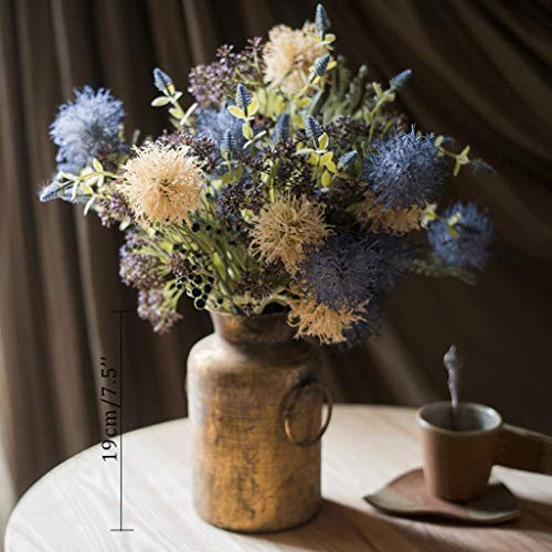 Dekor Künstliche Blumen mit Vase, künstliche Blume, Kunstblume, Seidenplastikstrauß, Retro-Vase, geeignet für Familienwohnzimmer, Arbeitszimmer, dekorativer Blumenstrauß, Kunstblumenarrangements, von SCLHouiX