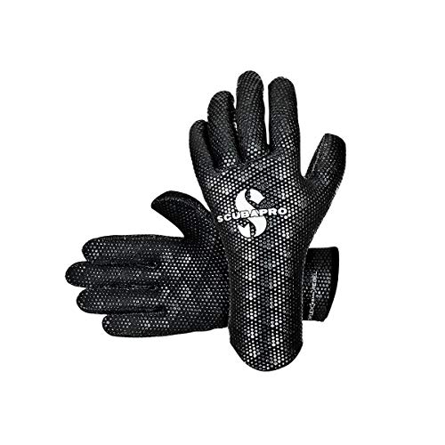 SCUBAPRO Handschuhe D-Flex 2 Rebel S/M Atemregler für Kaltwasser, Unisex, Erwachsene, Schwarz, M von SCUBAPRO