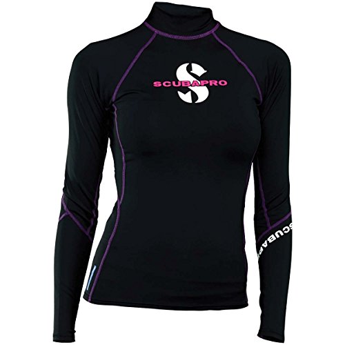 SCUBAPRO Women's UPF80 T-Flex Long-Sleeve Rash Guard, Onyx, Medium von SCUBAPRO