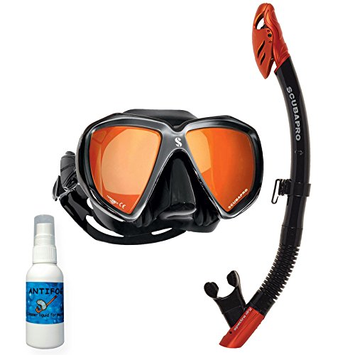 Scubapro *Premium* Schnorchelset Mirror Spectra, Farbe:schwarz/orange Scubapro *Premium* Schnorchelset Mirror Spectra, Farbe:schwarz/orange von SCUBAPRO