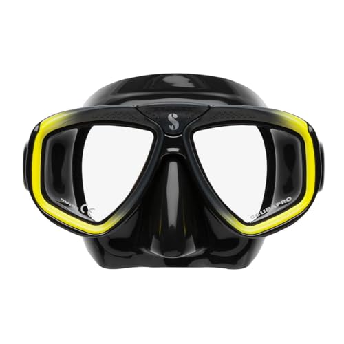 Scubapro Zoom-Maske, Schwarz/Gelb, Atemregler für Kaltwasser, Unisex, Erwachsene, Schwarz/Gelb, Einheitsgröße Scubapro Zoom-Maske, Schwarz/Gelb, Atemregler für Kaltwasser, Unisex, Erwachsene, Schwarz/Gelb, Einheitsgröße von SCUBAPRO