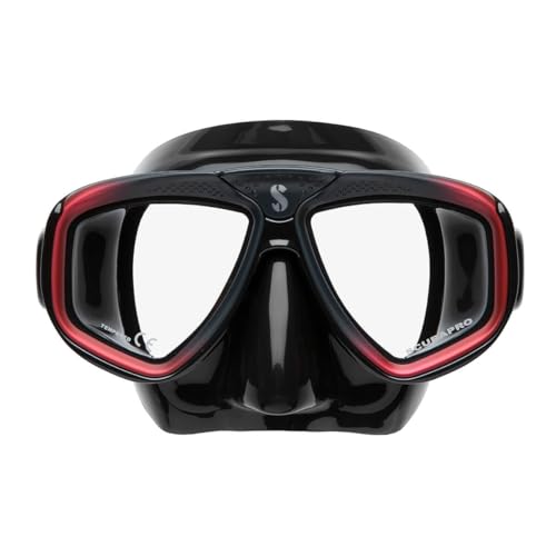 Scubapro Zoom-Maske, Schwarz/Rot, Atemregler für Kaltwasser, Unisex, Erwachsene, Schwarz/Rot, Standardgröße Scubapro Zoom-Maske, Schwarz/Rot, Atemregler für Kaltwasser, Unisex, Erwachsene, Schwarz/Rot, Standardgröße von SCUBAPRO
