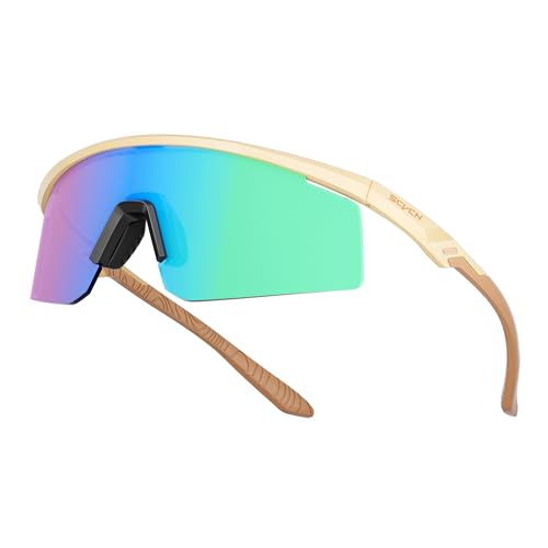 SCVCN Fahrradbrille mit PC-Gläsern, Große Sportbrille für Damen und Herren,Belüftungssystem, TR90 Rahmen, UV400 Schutz, geeignet für Radfahren, Laufen, Baseball, Autofahren 09 SCVCN Fahrradbrille mit PC-Gläsern, Große Sportbrille für Damen und Herren,Belüftungssystem, TR90 Rahmen, UV400 Schutz, geeignet für Radfahren, Laufen, Baseball, Autofahren 09 von SCVCN