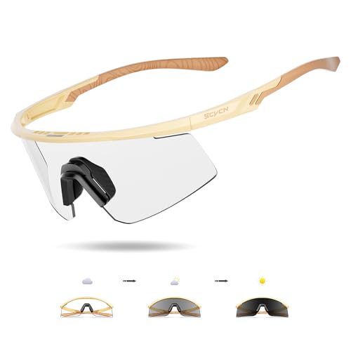 SCVCN selbsttönende fahrradbrille, UV400-Schutz TR90-Rahmen, transparent Sport-Sonnenbrille für Damen und Herren zum Radfahren, Laufen, Baseball, mtb, Mountainbike und andere Outdoor-Sportarten 09 SCVCN selbsttönende fahrradbrille, UV400-Schutz TR90-Rahmen, transparent Sport-Sonnenbrille für Damen und Herren zum Radfahren, Laufen, Baseball, mtb, Mountainbike und andere Outdoor-Sportarten 09 von SCVCN
