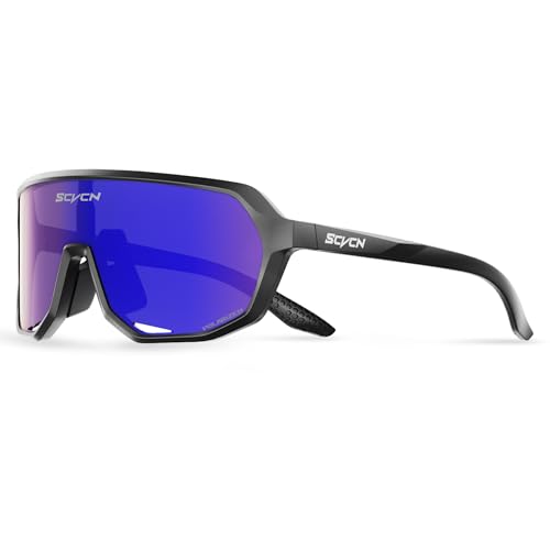 SCVCN Polarisiert Fahrradbrille UV400 Schutz Sportsonnenbrille Sportbrille für Herren und Damen Für MTB Radfahren BMX Angeln Laufen Golf Autofahren Softball und andere Outdoor Sportarten 502 SCVCN Polarisiert Fahrradbrille UV400 Schutz Sportsonnenbrille Sportbrille für Herren und Damen Für MTB Radfahren BMX Angeln Laufen Golf Autofahren Softball und andere Outdoor Sportarten 502 von SCVCN
