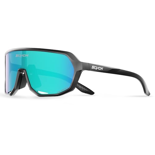 SCVCN Polarisiert Fahrradbrille UV400 Schutz Sportsonnenbrille Sportbrille für Herren und Damen Für MTB Radfahren BMX Angeln Laufen Golf Autofahren Softball und andere Outdoor Sportarten 503 SCVCN Polarisiert Fahrradbrille UV400 Schutz Sportsonnenbrille Sportbrille für Herren und Damen Für MTB Radfahren BMX Angeln Laufen Golf Autofahren Softball und andere Outdoor Sportarten 503 von SCVCN