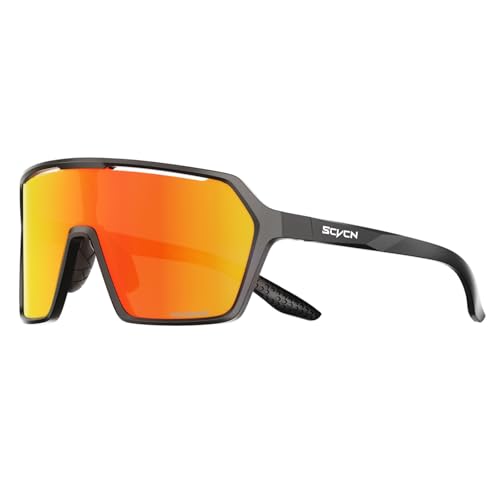 SCVCN Polarisierte Baseball Sonnenbrille für Männer und Frauen, umlaufende Sport Sonnenbrille zum Radfahren, Laufen, Angeln, Golf von SCVCN