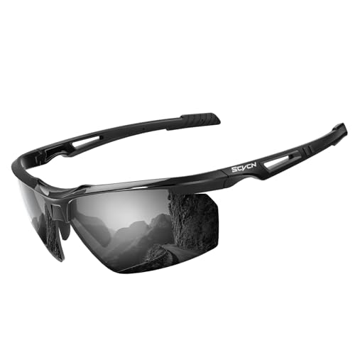 SCVCN Polarisierte Angeln Sonnenbrillen für Herren Damen Sportbrillen Fahrradbrillen Fahren MTB Baseball Laufen Fahrrad 03 schwarz SCVCN Polarisierte Angeln Sonnenbrillen für Herren Damen Sportbrillen Fahrradbrillen Fahren MTB Baseball Laufen Fahrrad 03 schwarz von SCVCN