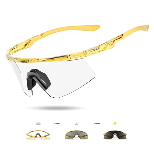 SCVCN selbsttönende fahrradbrille, UV400-Schutz TR90-Rahmen, transparent Sport-Sonnenbrille für Damen und Herren zum Radfahren, Laufen, Baseball, mtb, Mountainbike und andere Outdoor-Sportarten 11 SCVCN selbsttönende fahrradbrille, UV400-Schutz TR90-Rahmen, transparent Sport-Sonnenbrille für Damen und Herren zum Radfahren, Laufen, Baseball, mtb, Mountainbike und andere Outdoor-Sportarten 11 von SCVCN
