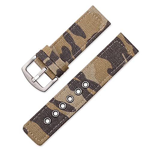 SCWZZWSY Camouflage Military Canvas Strap Uhrenarmbänder Frauen Männer Schwarz Grün Sport Armband Uhren Zubehör von SCWZZWSY