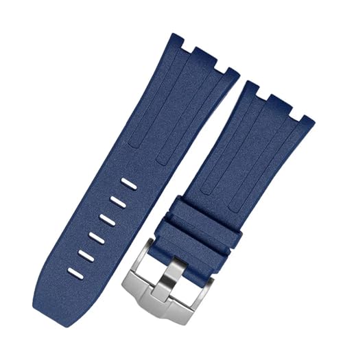 SCWZZWSY Gummi-Armband für Audemars Piguet-Uhrenarmband, Herren-Silikon-Armband, Armband-Zubehör für 15703, 28-mm-Silikon-Uhrenarmband von SCWZZWSY