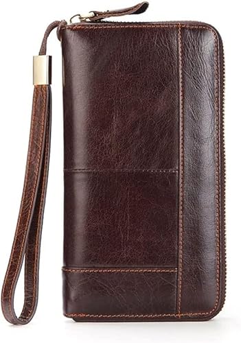 SCWZZWSY Herren-Business-Geldbörse, lässige Clutch, Herren-Geldbörse mit Reißverschluss, Kartenhalter von SCWZZWSY