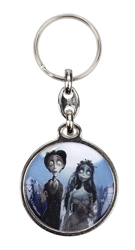 SD TOYS Victor und Emily Schlüsselanhänger aus Metall, rund, Corpse Bride, bunt, S SD TOYS Victor und Emily Schlüsselanhänger aus Metall, rund, Corpse Bride, bunt, S von SD TOYS