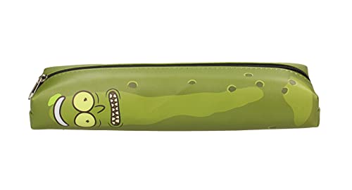 SD Toys Federmäppchen Pickle Rick Y Morty - Stiftebox, Tasche, Cartoon-Muster, Grün, Unisex, 4.9 x 9.3 x 26.4 cm, 2.5 g, Reißverschluss von SD TOYS