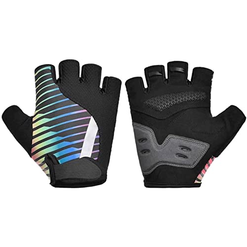 SDAAD Halbfingerhandschuhe, Sporthandschuhe, Fahrradhandschuhe, Bequeme Fahrradhandschuhe for Männer und Frauen, Halbfinger-Fahrradhandschuhe, stoßdämpfende Mountainbike-Handschuhe(M) von SDAAD