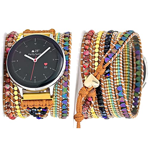 SDEQA Armbänder Kompatibel Mit Samsung Galaxy Watch 4 40 Mm 44 Mm 42 Mm 46 Mm, 20 Mm Geflochtenes Elastisches Dehnbares Jade-Sport-Ersatzband Stoffband-Armband,15 SDEQA Armbänder Kompatibel Mit Samsung Galaxy Watch 4 40 Mm 44 Mm 42 Mm 46 Mm, 20 Mm Geflochtenes Elastisches Dehnbares Jade-Sport-Ersatzband Stoffband-Armband,15 von SDEQA