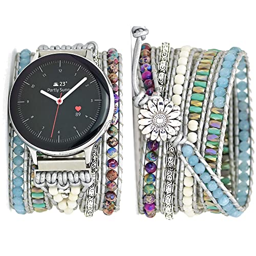 SDEQA Armbänder Kompatibel Mit Samsung Galaxy Watch 4 40 Mm 44 Mm 42 Mm 46 Mm, 20 Mm Geflochtenes Elastisches Dehnbares Jade-Sport-Ersatzband Stoffband-Armband,4 SDEQA Armbänder Kompatibel Mit Samsung Galaxy Watch 4 40 Mm 44 Mm 42 Mm 46 Mm, 20 Mm Geflochtenes Elastisches Dehnbares Jade-Sport-Ersatzband Stoffband-Armband,4 von SDEQA