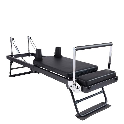 SDGHH-8MMDM Reformer Für Zuhause Mit Metallfeder Reformer Pilates Maschine Gerät Faltbar Große Größe,Schwarz von SDGHH-8MMDM