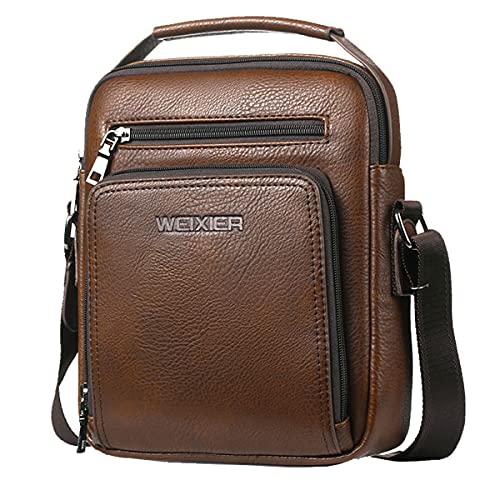 SIDNAZ herrentasche PU-Leder Schultertasche Schulter Rucksack Reisetasche Crossbody DE910 Braun SIDNAZ herrentasche PU-Leder Schultertasche Schulter Rucksack Reisetasche Crossbody DE910 Braun von SDINAZ