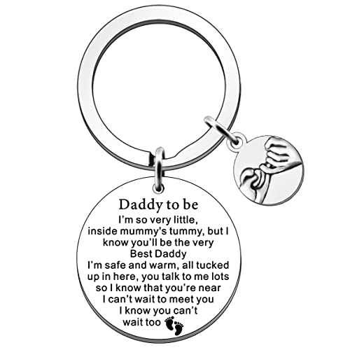 SDOFY Schlüsselanhänger 'Daddy to Be' - Geschenk für werdende Väter, Silber, Metallic SDOFY Schlüsselanhänger 'Daddy to Be' - Geschenk für werdende Väter, Silber, Metallic von SDOFY