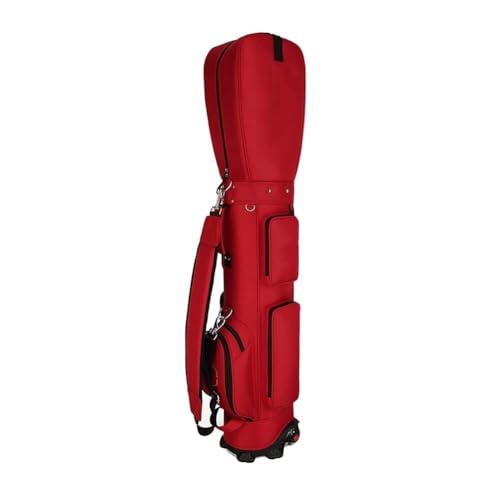 Golfwagentasche mit Rädern, leichte Golf-Reisetasche, kompatibel mit Fluglinien, leicht zu tragende Golfschlägertasche, kompatibel mit Golftaschen for Männer und Frauen(Red) von SDTOOP