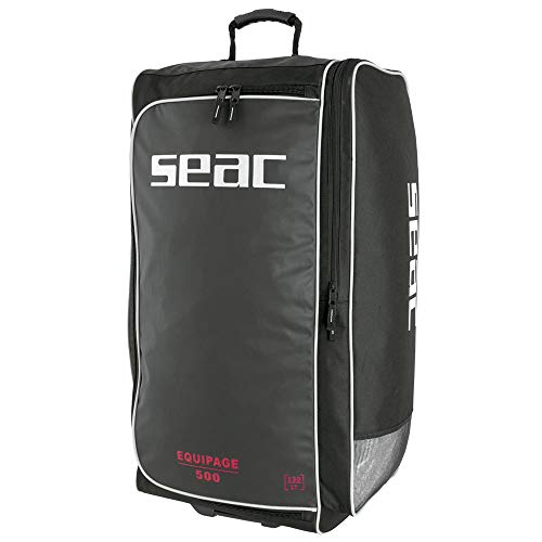 SEAC Equipage 500 Trolley für Unterwasser-Ausrüstung, 85 x 40 x 35 cm, Schwarz, 130 lt von Seac