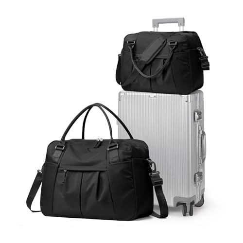 Reisetasche Damen 45x36x20 Easyjet Handgepäck Tasche Sporttasche Weekender Bag Schwimmtasche Wasserdicht Travel Duffle Bag Fitnesstasche Trainingstasche Krankenhaustasche mit Schuhfach,I2-Schwarz Reisetasche Damen 45x36x20 Easyjet Handgepäck Tasche Sporttasche Weekender Bag Schwimmtasche Wasserdicht Travel Duffle Bag Fitnesstasche Trainingstasche Krankenhaustasche mit Schuhfach,I2-Schwarz von SEAFEW