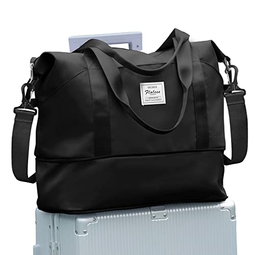 Reisetasche Damen Sporttasche 40x20x25 Ryanair Handgepäck Tasche Weekender Bag Schwimmtasche Wasserdicht Travel Duffle Bag Fitnesstasche Trainingstasche Frauen für Reise Gym,J1-Black Reisetasche Damen Sporttasche 40x20x25 Ryanair Handgepäck Tasche Weekender Bag Schwimmtasche Wasserdicht Travel Duffle Bag Fitnesstasche Trainingstasche Frauen für Reise Gym,J1-Black von SEAFEW