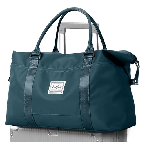 Reisetasche Damen Sporttasche 40x20x25 Ryanair Handgepäck Tasche Weekender Bag Schwimmtasche Wasserdicht Travel Duffle Bag Fitnesstasche Trainingstasche für Reise Gym Reisetasche Damen Sporttasche 40x20x25 Ryanair Handgepäck Tasche Weekender Bag Schwimmtasche Wasserdicht Travel Duffle Bag Fitnesstasche Trainingstasche für Reise Gym von SEAFEW