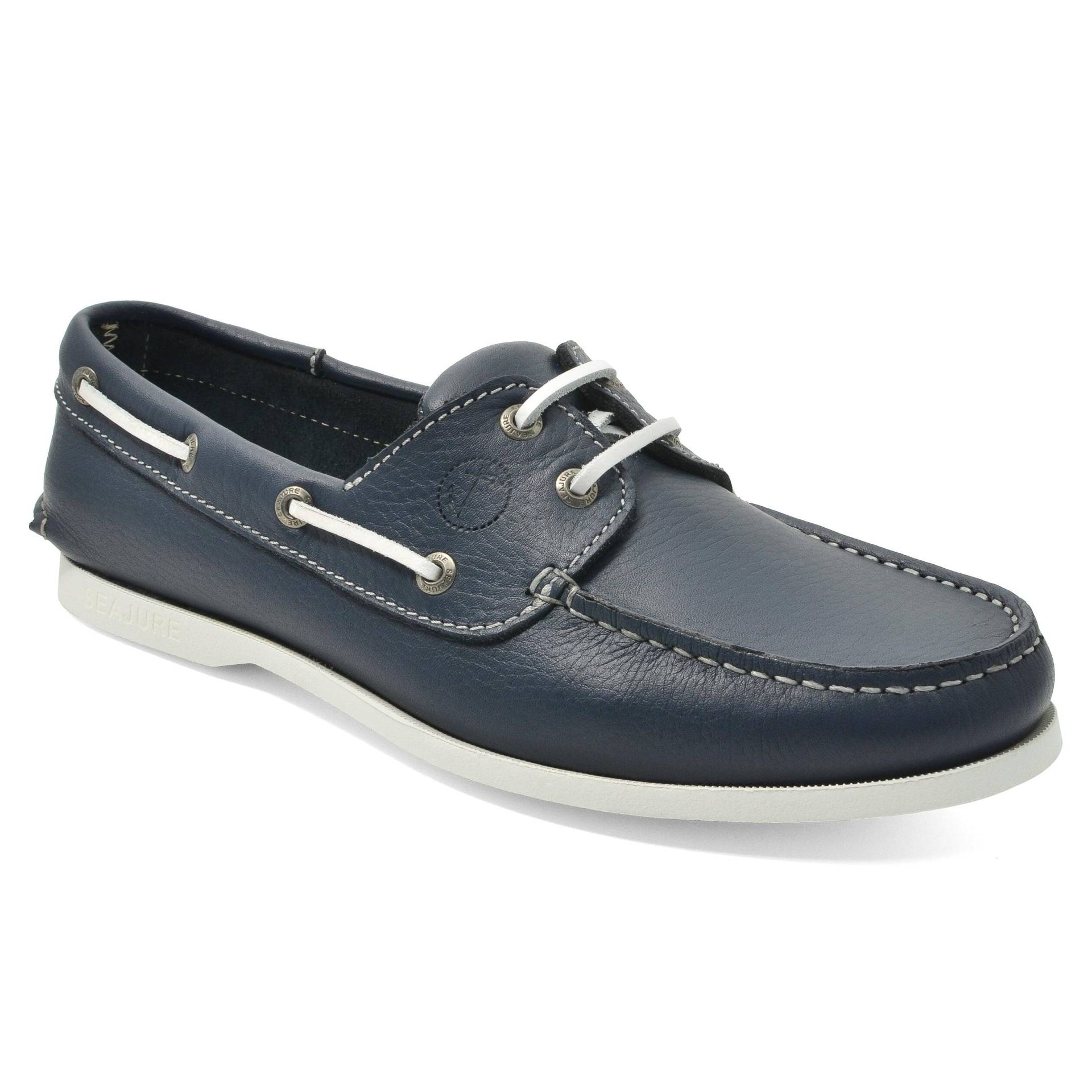 Bootsschuhe Herren Laurito Marineblau Leder von SEAJURE