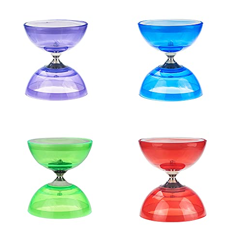 Diabolo Freiläufer mit kugellager Dreifache Lagerung Set, 4 Farben Dreifach Gelagertes Diabolo mit Ersatzseil 10m, Profi-Stange, Netzbeutel Diabolo Freiläufer mit kugellager Dreifache Lagerung Set, 4 Farben Dreifach Gelagertes Diabolo mit Ersatzseil 10m, Profi-Stange, Netzbeutel von SEIWEI