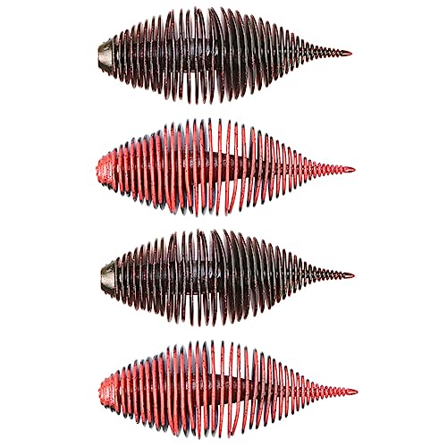 Gummifische Angelköder, Weichköder zum Angeln Worms Schwimmköder für Süßwasser Hecht Barsch Forelle Zander Köder, 75mm-4stk/ 100mm-2stk Gummifische Angelköder, Weichköder zum Angeln Worms Schwimmköder für Süßwasser Hecht Barsch Forelle Zander Köder, 75mm-4stk/ 100mm-2stk von SEIWEI