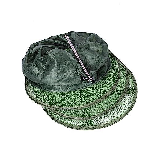 Köderfischreuse, 25x1.2m Faltbare Fischreuse Setzkescher Angelkescher Krabbenfederfalle Köderfalle für Hummer, Langusten, Garnelen Köderfischreuse, 25x1.2m Faltbare Fischreuse Setzkescher Angelkescher Krabbenfederfalle Köderfalle für Hummer, Langusten, Garnelen von SEIWEI