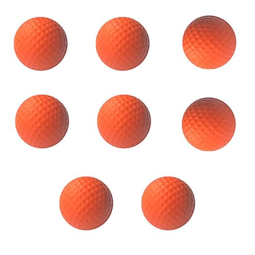 SEIWEI 4 Paare Orange, Schaumstoff-Golf-Übungsbälle, elastische weiche Trainingshilfen für das Bulk-Training, farbige Indoor/Outdoor-Golf-Sport-Trainingsbälle von SEIWEI