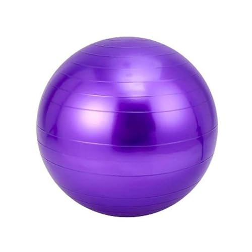 SEIWEI Lila Anti-Burst-Gymnastikball mit Pumpe, Rutschfester Balanceball, Fitnessstudio-Zubehör für Fitness, Yoga, Pilates, Training, Sport(85 cm) von SEIWEI