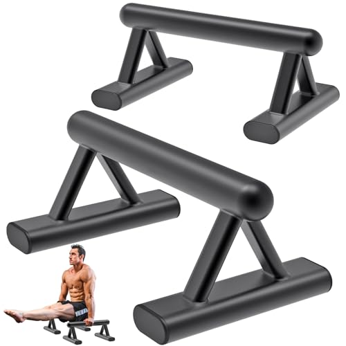 SELEWAERE Liegestützgriffe aus Metall, rutschfeste Liegestützgriffe für Calisthenische Fitness, stabile Stahlrohrstruktur mit matter Lackierung, belastbar bis zu 272 kg SELEWAERE Liegestützgriffe aus Metall, rutschfeste Liegestützgriffe für Calisthenische Fitness, stabile Stahlrohrstruktur mit matter Lackierung, belastbar bis zu 272 kg von SELEWARE