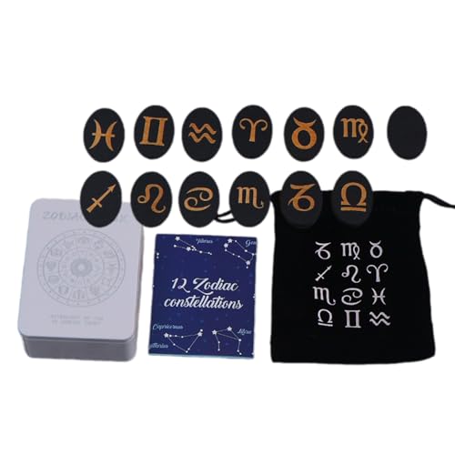 Hexenrune, graviertes Magicals-Symbol, 12 Runenkarten, 1 leere Rune, kulturelle Kunst für Mode-Enthusiasten, sichtbare Symbolspezifikationen von SELiLe