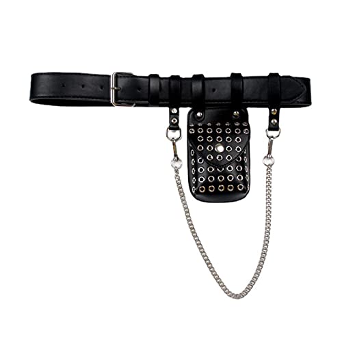 SELiLe Modische Damen-Umhängetasche, schwarz, Kunstleder, Kuriertasche, Bauchtasche, Gürteltasche, kleine Crossbody-Tasche für Damen, Geldbörse, modisch, PU-Leder, leicht, PU-Leder, Schwarz SELiLe Modische Damen-Umhängetasche, schwarz, Kunstleder, Kuriertasche, Bauchtasche, Gürteltasche, kleine Crossbody-Tasche für Damen, Geldbörse, modisch, PU-Leder, leicht, PU-Leder, Schwarz von SELiLe