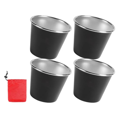 SELiLe Aufblasbares Trinkbecher-Set, uneinnehmbare Wasserbecher, Picknicks, Trinkgeschirr für Outdoor und Camping von SELiLe