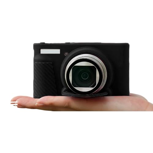 Tragbare Kameratasche aus PU-Leder für SX740/730 mit Schultergurten, Silikonhülle, Schwarz von SELiLe