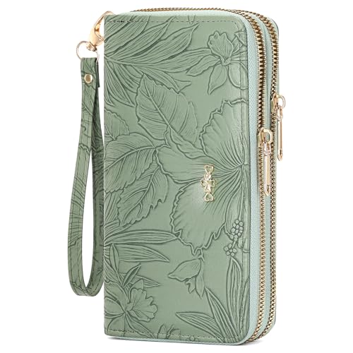 SENDEFN Brieftasche für Frauen Clutch Double Zip Around Credit Card Holder Leather Women's Wallet Large Capacity SENDEFN Brieftasche für Frauen Clutch Double Zip Around Credit Card Holder Leather Women's Wallet Large Capacity von SENDEFN