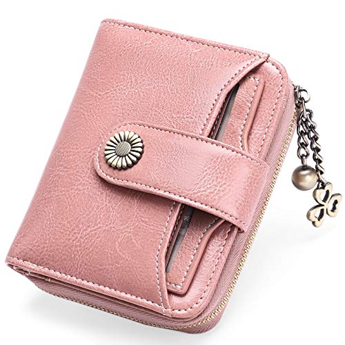 SENDEFN Geldbörse Damen Klein,Geldbeutel Frauen Echtes Leder,mit Münzfach Kleines Zipper Brieftasche Kartenhalter mit RFID Blocker (An-Rosa#) SENDEFN Geldbörse Damen Klein,Geldbeutel Frauen Echtes Leder,mit Münzfach Kleines Zipper Brieftasche Kartenhalter mit RFID Blocker (An-Rosa#) von SENDEFN