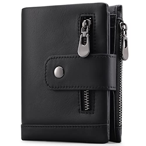 SENDEFN Herren Geldbörse aus Leder, Geldbeutel Herren Bifold mit RFID Schutz, Portemonnaie im Hochformat mit Reißverschluss Münzfach SENDEFN Herren Geldbörse aus Leder, Geldbeutel Herren Bifold mit RFID Schutz, Portemonnaie im Hochformat mit Reißverschluss Münzfach von SENDEFN