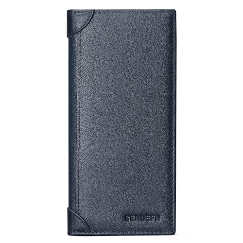 SENDEFN Lange Geldbörsen für Männer Echtleder Slim Bifold Wallet RFID-Blockierung für Scheckbuch Credit Card SENDEFN Lange Geldbörsen für Männer Echtleder Slim Bifold Wallet RFID-Blockierung für Scheckbuch Credit Card von SENDEFN