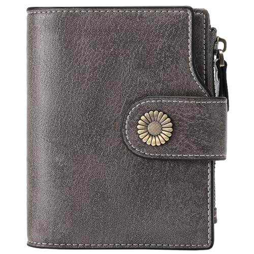 SENDEFN Portemonnaie Damen Echtleder, Bifold Compact RFID-Blockierung Geldbeutel Damen, Geldbörse Damen mit 16 Kartenfächern und 1 Reißverschlussfach SENDEFN Portemonnaie Damen Echtleder, Bifold Compact RFID-Blockierung Geldbeutel Damen, Geldbörse Damen mit 16 Kartenfächern und 1 Reißverschlussfach von SENDEFN