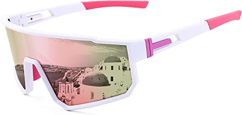 SENGBIRCH Fahrradbrille Polarisierte Sonnenbrille,Fahrradbrille mit UV-Schutz UV400 für Damen und Herren,Ultraleichter TR90-Rahmen für Reiten, Angeln und Golf. von SENGBIRCH