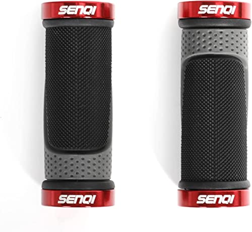 SENQI Fahrradgriffe, leicht, 130 mm & 130 mm, 130 mm & 90 mm, 90 mm und 90 mm, passend für 22,2 mm Lenker, rutschfeste Griffe, geeignet für Multi-Speed-Fahrräder, Mountainbikes, BMX-Fahrräder SENQI Fahrradgriffe, leicht, 130 mm & 130 mm, 130 mm & 90 mm, 90 mm und 90 mm, passend für 22,2 mm Lenker, rutschfeste Griffe, geeignet für Multi-Speed-Fahrräder, Mountainbikes, BMX-Fahrräder von SENQI