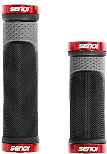 SENQI Fahrradgriffe, leichte Fahrradgriffe, 130 mm & 130 mm, 130 mm & 90 mm, 90 mm und 90 mm, passend für 22,2 mm Lenker, rutschfeste Griffe, geeignet für Multi-Speed-Fahrräder, Mountainbikes, SENQI Fahrradgriffe, leichte Fahrradgriffe, 130 mm & 130 mm, 130 mm & 90 mm, 90 mm und 90 mm, passend für 22,2 mm Lenker, rutschfeste Griffe, geeignet für Multi-Speed-Fahrräder, Mountainbikes, von SENQI