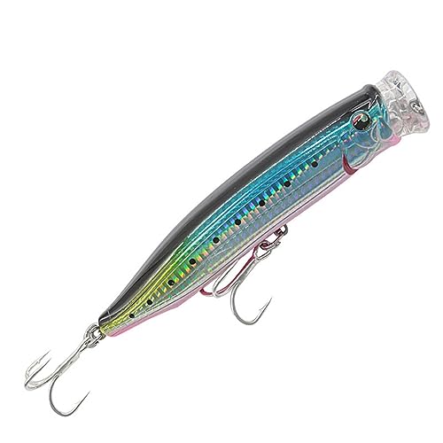 Schwimmender Köder, Topwater Popper Angelköder, Barsch, Angelköder für Hecht, Lachs, Blaufisch, 15 cm, 1#-SM003 Schwimmender Köder, Topwater Popper Angelköder, Barsch, Angelköder für Hecht, Lachs, Blaufisch, 15 cm, 1#-SM003 von SENRISE
